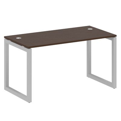 Metal System Quattro 5x5 50БО.СП-3 (Венге цаво/Серый) Стол письменный на О-образном м/к