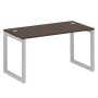 Metal System Quattro 5x5 50БО.СП-3 (Венге цаво/Серый) Стол письменный на О-образном м/к