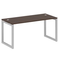 Metal System Quattro 5x5 50БО.СП-4 (Венге цаво/Серый) Стол письменный на О-образном м/к