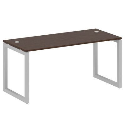 Metal System Quattro 5x5 50БО.СП-4 (Венге цаво/Серый) Стол письменный на О-образном м/к