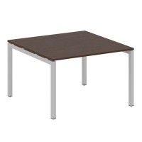 Metal System Quattro 5x5 50БП.ПРГ-1.2 (Венге цаво/Серый) Переговорный стол на П-образном м/к