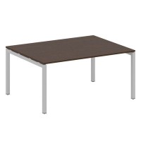 Metal System Quattro 5x5 50БП.ПРГ-1.4 (Венге цаво/Серый) Переговорный стол на П-образном м/к