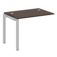 Metal System Quattro 5x5 50БП.ПРС-СП-1.1 (Венге цаво/Серый) Проходной наборный элемент рабочей станции на П-образном м/к