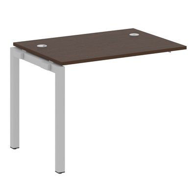 Metal System Quattro 5x5 50БП.ПРС-СП-1.1 (Венге цаво/Серый) Проходной наборный элемент рабочей станции на П-образном м/к