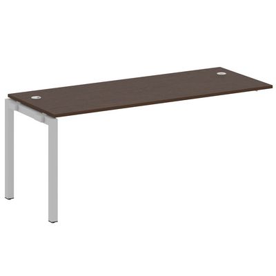 Metal System Quattro 5x5 50БП.ПРС-СП-1.5 (Венге цаво/Серый) Проходной наборный элемент рабочей станции на П-образном м/к