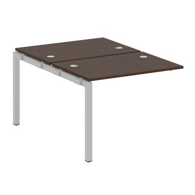 Metal System Quattro 5x5 50БП.ПРС-СП-2.1 (Венге цаво/Серый) Проходной наборный элемент рабочей станции на П-образном м/к