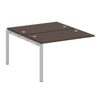 Metal System Quattro 5x5 50БП.ПРС-СП-2.2 (Венге цаво/Серый) Проходной наборный элемент рабочей станции на П-образном м/к