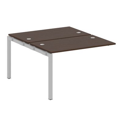 Metal System Quattro 5x5 50БП.ПРС-СП-2.2 (Венге цаво/Серый) Проходной наборный элемент рабочей станции на П-образном м/к