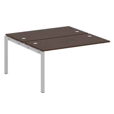 Metal System Quattro 5x5 50БП.ПРС-СП-2.3 (Венге цаво/Серый) Проходной наборный элемент рабочей станции на П-образном м/к