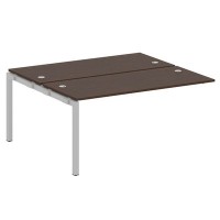 Metal System Quattro 5x5 50БП.ПРС-СП-2.4 (Венге цаво/Серый) Проходной наборный элемент рабочей станции на П-образном м/к