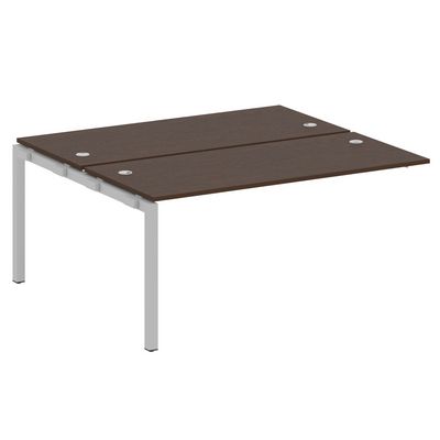 Metal System Quattro 5x5 50БП.ПРС-СП-2.4 (Венге цаво/Серый) Проходной наборный элемент рабочей станции на П-образном м/к