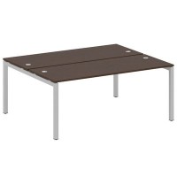 Metal System Quattro 5x5 50БП.РАС-СП-2.5 (Венге цаво/Серый) Рабочая станция на П-образном м/к