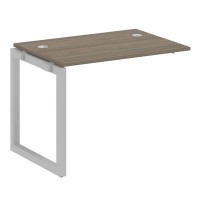 Metal System Quattro 5x5 50БО.ПРС-СП-1.1 (Вяз благородный/Серый) Проходной наборный элемент рабочей станции на О-образном м/к