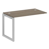 Metal System Quattro 5x5 50БО.ПРС-СП-1.2 (Вяз благородный/Серый) Проходной наборный элемент рабочей станции на О-образном м/к