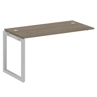 Metal System Quattro 5x5 50БО.ПРС-СП-1.3 (Вяз благородный/Серый) Проходной наборный элемент рабочей станции на О-образном м/к