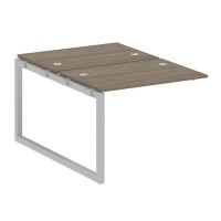 Metal System Quattro 5x5 50БО.ПРС-СП-2.1 (Вяз благородный/Серый) Проходной наборный элемент рабочей станции на О-образном м/к