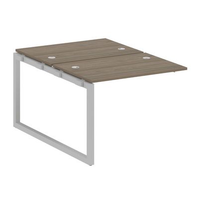 Metal System Quattro 5x5 50БО.ПРС-СП-2.1 (Вяз благородный/Серый) Проходной наборный элемент рабочей станции на О-образном м/к