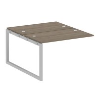 Metal System Quattro 5x5 50БО.ПРС-СП-2.2 (Вяз благородный/Серый) Проходной наборный элемент рабочей станции на О-образном м/к