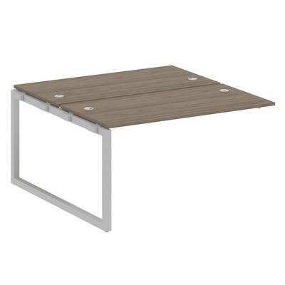 Metal System Quattro 5x5 50БО.ПРС-СП-2.3 (Вяз благородный/Серый) Проходной наборный элемент рабочей станции на О-образном м/к