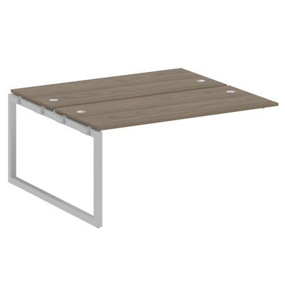 Metal System Quattro 5x5 50БО.ПРС-СП-2.4 (Вяз благородный/Серый) Проходной наборный элемент рабочей станции на О-образном м/к