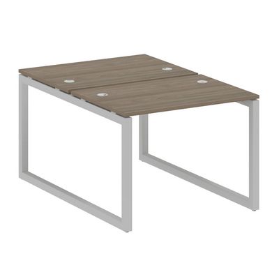 Metal System Quattro 5x5 50БО.РАС-СП-2.1 (Вяз благородный/Серый) Рабочая станция на О-образном м/к