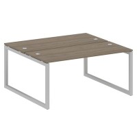 Metal System Quattro 5x5 50БО.РАС-СП-2.4 (Вяз благородный/Серый) Рабочая станция на О-образном м/к