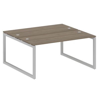 Metal System Quattro 5x5 50БО.РАС-СП-2.4 (Вяз благородный/Серый) Рабочая станция на О-образном м/к