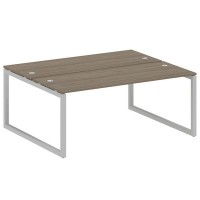 Metal System Quattro 5x5 50БО.РАС-СП-2.5 (Вяз благородный/Серый) Рабочая станция на О-образном м/к