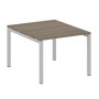Metal System Quattro 5x5 50БП.ПРГ-1.1 (Вяз благородный/Серый) Переговорный стол на П-образном м/к