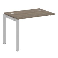 Metal System Quattro 5x5 50БП.ПРС-СП-1.1 (Вяз благородный/Серый) Проходной наборный элемент рабочей станции на П-образном м/к