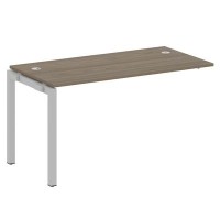 Metal System Quattro 5x5 50БП.ПРС-СП-1.3 (Вяз благородный/Серый) Проходной наборный элемент рабочей станции на П-образном м/к