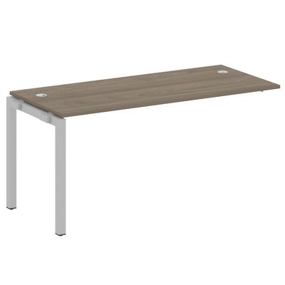 Metal System Quattro 5x5 50БП.ПРС-СП-1.4 (Вяз благородный/Серый) Проходной наборный элемент рабочей станции на П-образном м/к