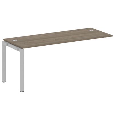 Metal System Quattro 5x5 50БП.ПРС-СП-1.5 (Вяз благородный/Серый) Проходной наборный элемент рабочей станции на П-образном м/к