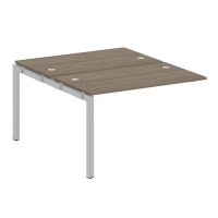 Metal System Quattro 5x5 50БП.ПРС-СП-2.2 (Вяз благородный/Серый) Проходной наборный элемент рабочей станции на П-образном м/к