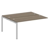 Metal System Quattro 5x5 50БП.ПРС-СП-2.4 (Вяз благородный/Серый) Проходной наборный элемент рабочей станции на П-образном м/к