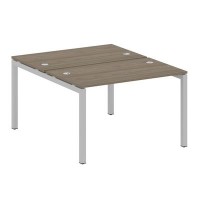 Metal System Quattro 5x5 50БП.РАС-СП-2.2 (Вяз благородный/Серый) Рабочая станция на П-образном м/к