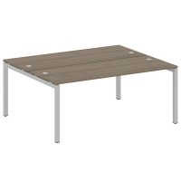 Metal System Quattro 5x5 50БП.РАС-СП-2.5 (Вяз благородный/Серый) Рабочая станция на П-образном м/к