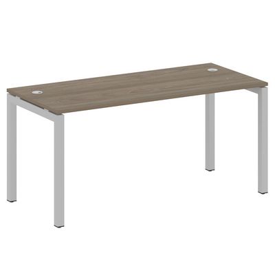 Metal System Quattro 5x5 50БП.СП-4 (Вяз благородный/Серый) Стол письменный на П-образном м/к