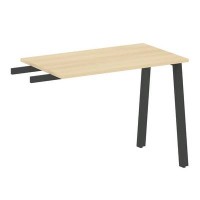 Metal System Style БА.ПР-3 (Акация лорка/черный) Приставной элемент на А-образном м/к (используется в качестве брифинга или боковой приставки)