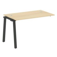 Metal System Style БА.ПРС-СП-1.2 (Акация лорка/антрацит) Проходной наборный на А-образном м/к элемент рабочей станции (проходная опора Б.ОСП-72, столешница, комплект траверс)