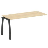 Metal System Style БА.ПРС-СП-1.4 (Акация лорка/антрацит) Проходной наборный элемент рабочей станции на А-образном м/к (проходная опора Б.ОСП-72, столешница, комплект траверс)