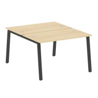 Metal System Style БА.РАС-СП-2.2 (Акация лорка/черный) Рабочая станция на А-образном м/к