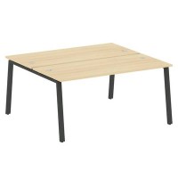 Metal System Style БА.РАС-СП-2.4 (Акация лорка/черный) Рабочая станция на А-образном м/к