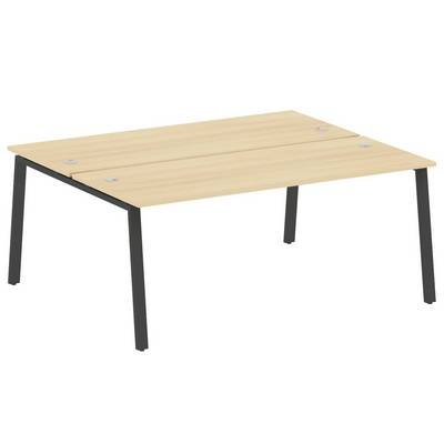 Metal System Style БА.РАС-СП-2.5 (Акация лорка/черный) Рабочая станция на А-образном м/к