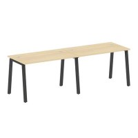 Metal System Style БА.СМ-2.2 (Акация лорка/черный) Рабочая станция на 2 раб.места на А-образном м/к