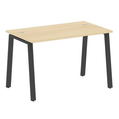 Metal System Style БА.СП-2 (Акация лорка/антрацит) Стол письменный на А-образном м/к
