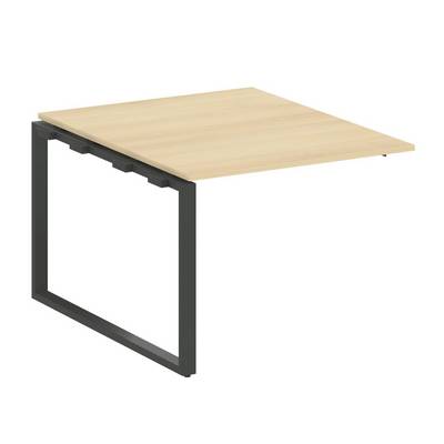 Metal System Style БО.ППРГ-1 (Акация лорка/черный) Проходной наборный элемент переговорного стола на О-образном м/к (проходная опора Б.ОСП-123, столешница, два комплекта траверс)