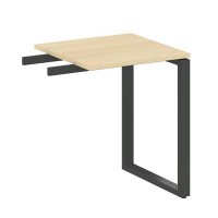 Metal System Style БО.ПР-1 (Акация лорка/черный) Приставной элемент на О-образном м/к (используется в качестве брифинга или боковой приставки)