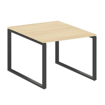 Metal System Style БО.ПРГ-1.1 (Акация лорка/антрацит) Переговорный стол (1 столешница) на О-образном м/к