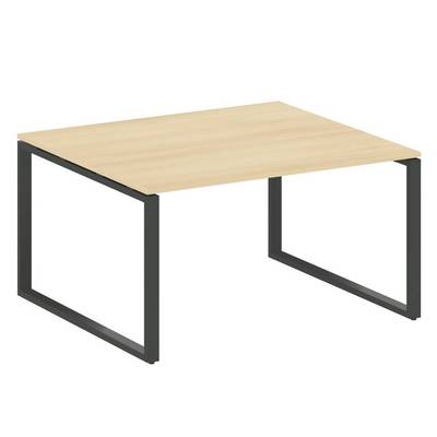 Metal System Style БО.ПРГ-1.3 (Акация лорка/антрацит) Переговорный стол (1 столешница) на О-образном м/к